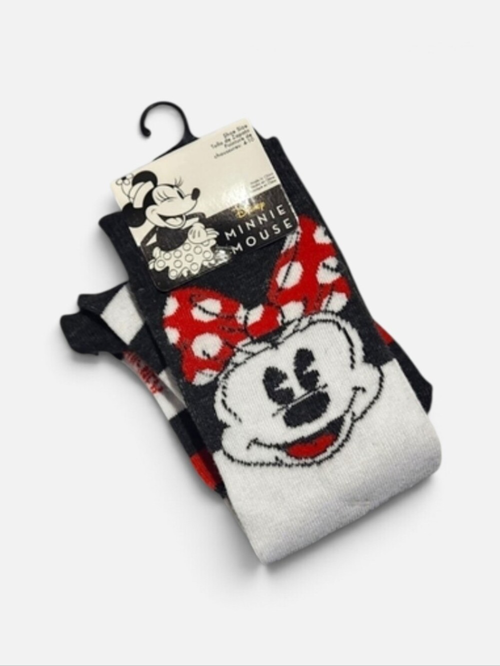 Disney- One Pair Women's Minnie Mouse Socks Size 4-10